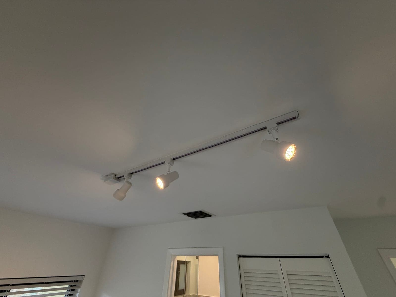 Modern White 4-Light Track Lighting Fixture