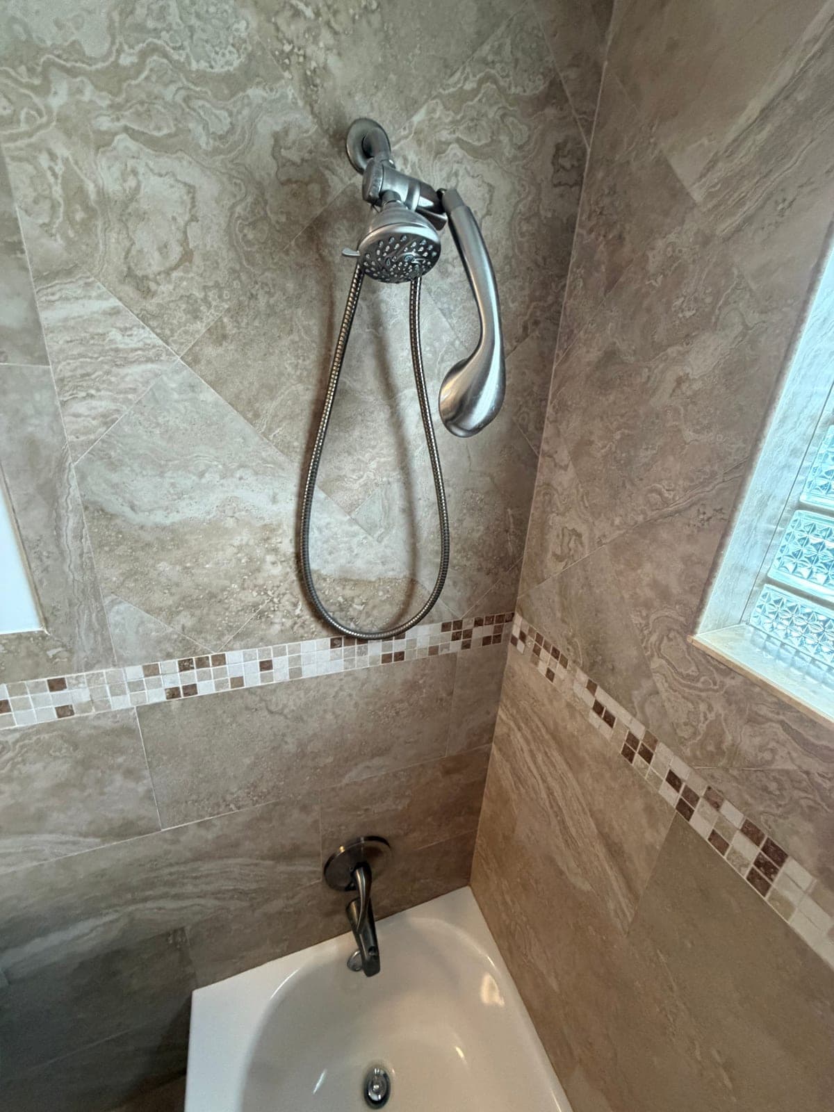 Brushed Nickel Handheld Shower Head