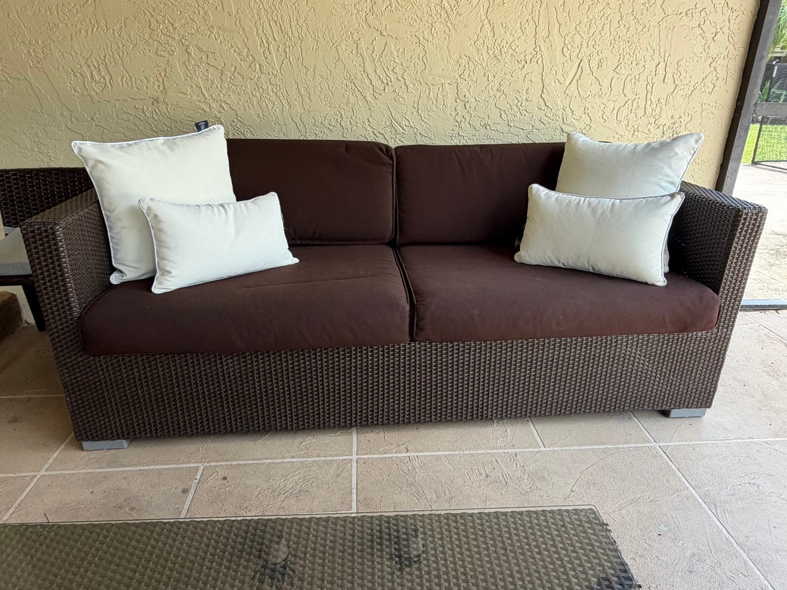 Modern Outdoor Wicker Patio Furniture Lounge Set